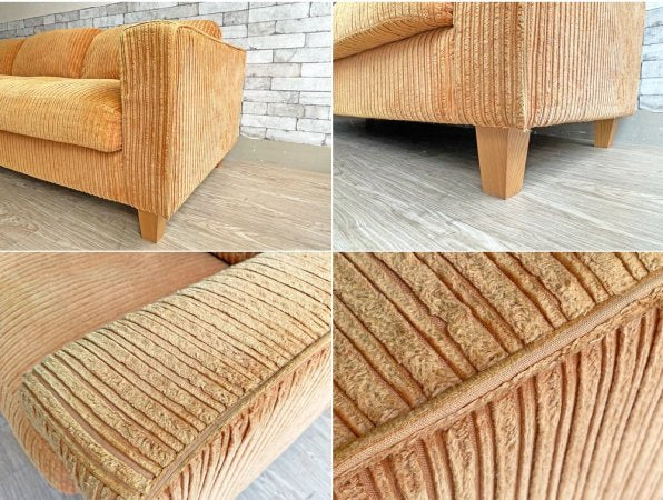 アクメファニチャー ACME Furniture ジェティ フェザー ソファ JETTY feather SOFA 3P コーデュロイ マスタード 定価\317,900- ●