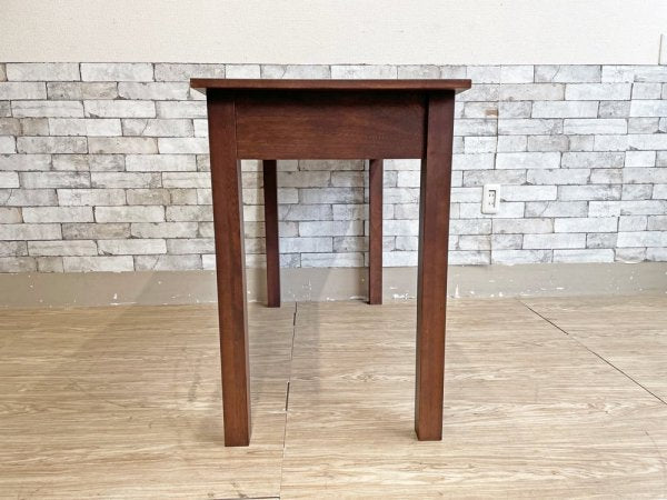 ビンテージスタイル Vintage Style オーク材 引出し付きデスク ダークブラウン アジアンスタイル W110cm ●