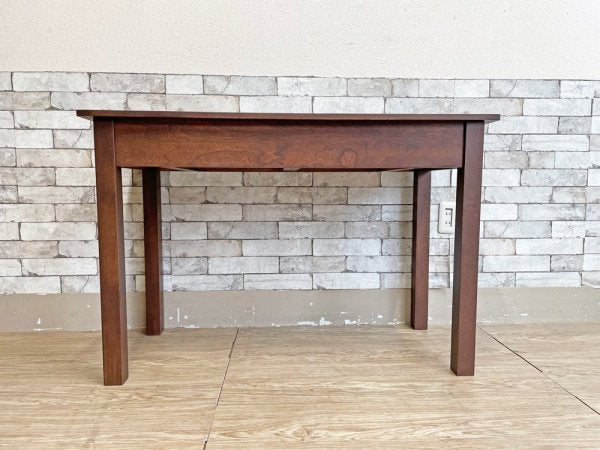 ビンテージスタイル Vintage Style オーク材 引出し付きデスク ダークブラウン アジアンスタイル W110cm ●