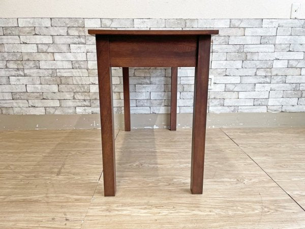 ビンテージスタイル Vintage Style オーク材 引出し付きデスク ダークブラウン アジアンスタイル W110cm ●