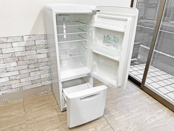 ナショナル National ウィル WiLL フリッジ ・ミニ FRIDGE mini 冷凍冷蔵庫 ホワイト 2007年製 162L ノスタルジック 廃番 ●