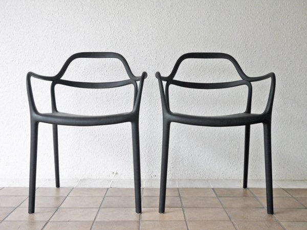 モダンワークス Modern works フルボチェア スタッキング 2脚セット ブラック フランフラン Francfranc 取扱 ◇