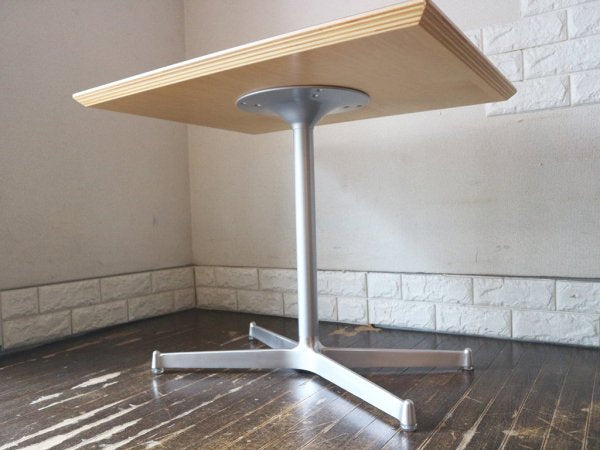 ディーアンドデパートメント D&DEPARTMENT カフェテーブル Cafe Table クロームメッキ X脚 ミッドセンチュリー ◎