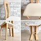 モダンデザイン Modern Design ダイニングチェア 2脚セット ハイバック ファブリック ビーチ材 ナチュラル ●