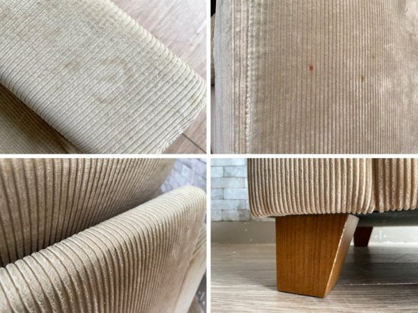 ジャーナルスタンダードファニチャー journal standard Furniture リヨン ソファ LYON SOFA 2P コーデュロイ生地 アッシュ材 ●