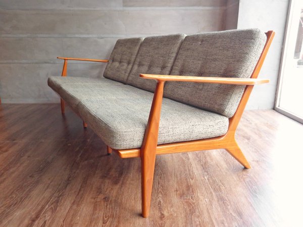 アクメ ファニチャー ACME Furniture デルマー 3人掛けソファ DELMAR SOFA 3-Seater ファブリック ライトグレー 廃番 ♪