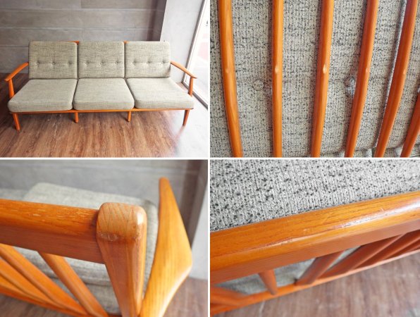 アクメ ファニチャー ACME Furniture デルマー 3人掛けソファ DELMAR SOFA 3-Seater ファブリック ライトグレー 廃番 ♪