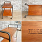 トラックファニチャー TRUCK FURNITURE サービングカート SERVING CART チーク材 キャスターワゴン 廃番 ●