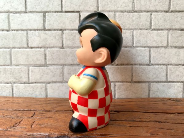 ビッグボーイ BIGBOY ボビーくん ソフビ人形 貯金箱 フィギュア アメリカンレトロ玩具 ■