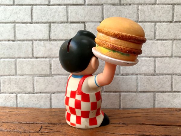 ビッグボーイ BIGBOY ボビーくん ソフビ人形 貯金箱 フィギュア アメリカンレトロ玩具 ■