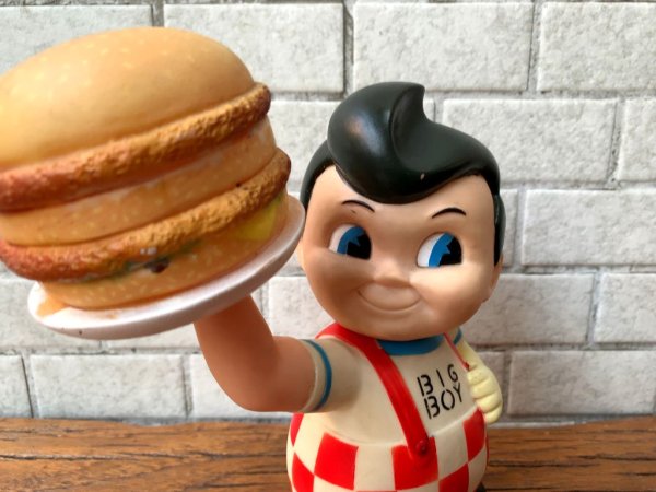 ビッグボーイ BIGBOY ボビーくん ソフビ人形 貯金箱 フィギュア アメリカンレトロ玩具 ■