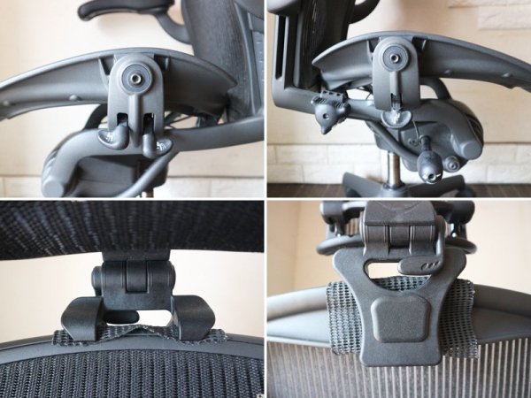 ハーマンミラー Herman Miller アーロンチェア Aeron Chair Bサイズ ポスチャーフィット フル装備 ヘッドレスト付き デスクチェア  オフィス ◎