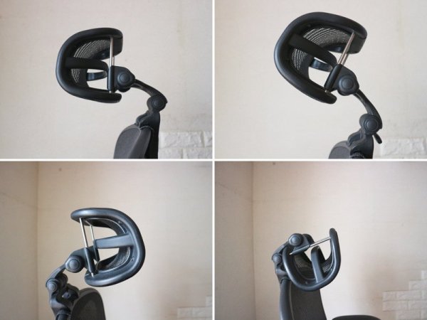 ハーマンミラー Herman Miller アーロンチェア Aeron Chair Bサイズ ポスチャーフィット フル装備 ヘッドレスト付き デスクチェア  オフィス ◎