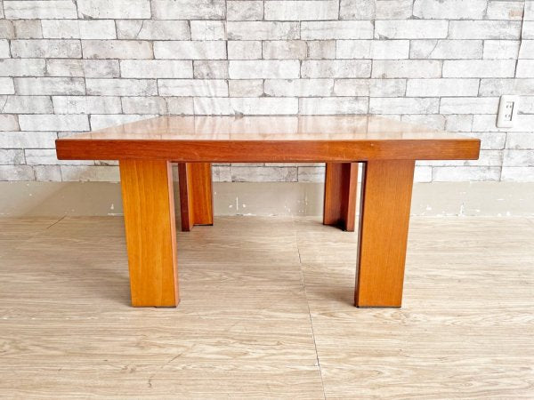 モダンスタイル Modern Style 象嵌 ローテーブル センターテーブル スクエア 80×80cm インレイ 植物 ボタニカル  ●