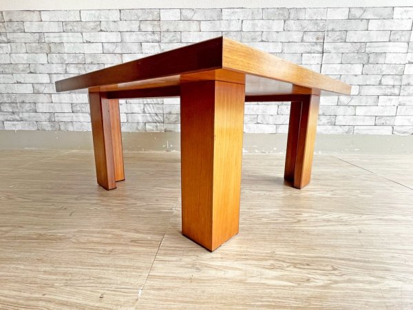 モダンスタイル Modern Style 象嵌 ローテーブル センターテーブル スクエア 80×80cm インレイ 植物 ボタニカル  ●