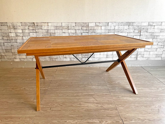 パシフィックファニチャーサービス P.F.S オペレーションBテーブル OPERATION B TABLE Lサイズ ダイニングテーブル W152cm オーク無垢材 定価￥159,500- ●