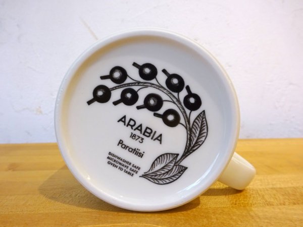 アラビア ARABIA パラティッシ paratiisi マグ カップ Mug cup パープル 美品　新ロゴ A ★