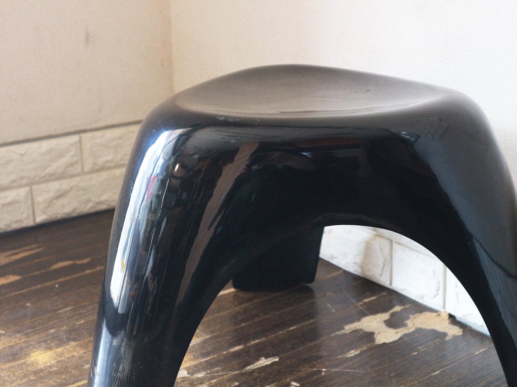 ハビタ habitat エレファントスツール Elephant Stool ブラック FRP製 柳宗理 ミッドセンチュリー 名作家具 イギリス 希少 ◎