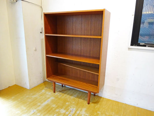 デンマーク ビンテージ Danish Vintage チーク材 ブックシェルフ Book shelf デザイン棚 スローハウス購入 ★