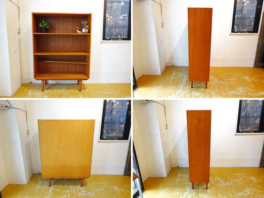 デンマーク ビンテージ Danish Vintage チーク材 ブックシェルフ Book shelf デザイン棚 スローハウス購入 ★