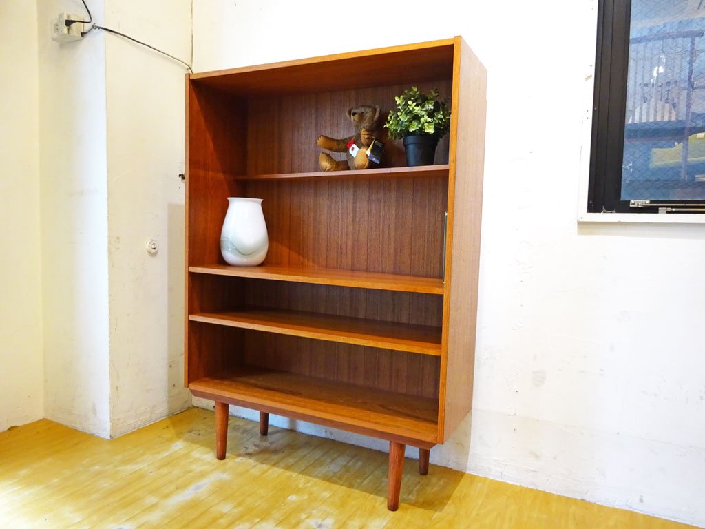 デンマーク ビンテージ Danish Vintage チーク材 ブックシェルフ Book shelf デザイン棚 スローハウス購入 ★