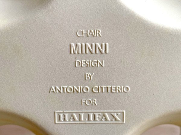 ハリファックス HALIFAX ミンニ MINNI ダイニングチェア スタッキングチェア ホワイト ビーチ材脚 アントニオ・チッテリオ Antonio Citterio イタリア モダン ●