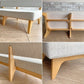 イデー IDEE ソリッドベンチ SOLID BENCH 3シーターソファ 長椅子 グレー系ファブリック アッシュ材フレーム W150cm 受注生産 定価￥185,900～ ●