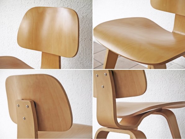 チャールズ & レイ・イームズ Charles & Ray Eames DCW ダイニングチェア プライウッド リプロダクト品 A ◇