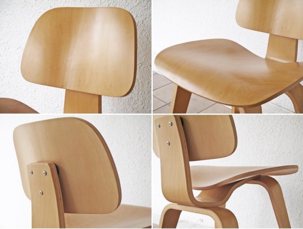 チャールズ & レイ・イームズ Charles & Ray Eames DCW ダイニングチェア プライウッド リプロダクト品 B ◇