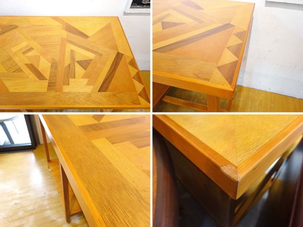 ノートワークス NOTE WORKS カスタムキッチンテーブル Kitchen table ワークテーブル 作業台 寄木細工天板 ハンドクラフト ★