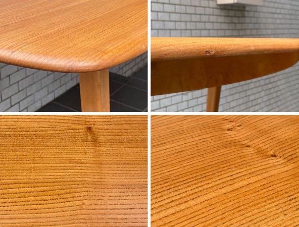 アーコール Ercol レクタングルテーブル Rectangle Table ダイニングテーブル エルム材 UKビンテージ UK Vintage ■