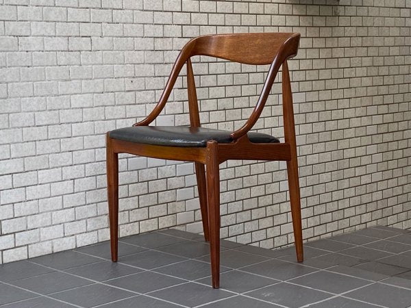 ウルドゥム モーベルファブリック Uldum Mobelfabrik チーク材 ダイニングチェア ヨハネス・アンダーセン Johannes Andersen デンマーク ビンテージ 60's ■