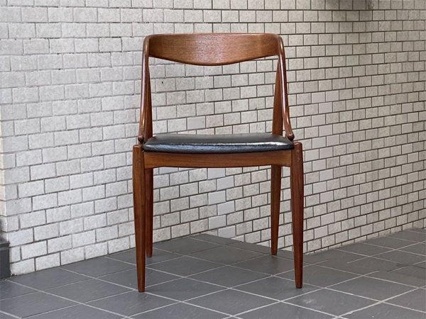 ウルドゥム モーベルファブリック Uldum Mobelfabrik チーク材 ダイニングチェア ヨハネス・アンダーセン Johannes Andersen デンマーク ビンテージ 60's ■