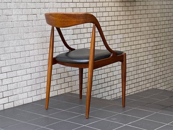 ウルドゥム モーベルファブリック Uldum Mobelfabrik チーク材 ダイニングチェア ヨハネス・アンダーセン Johannes Andersen デンマーク ビンテージ 60's ■