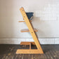 ストッケ STOKKE トリップトラップ TRIPP TRAPP ベビーチェア キッズチェア チェリー色 S/N3～ ノルウェー 北欧家具 背もたれガード付き ◎