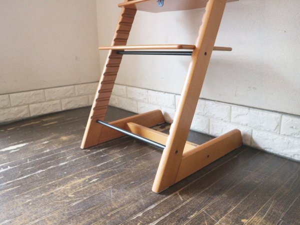 ストッケ STOKKE トリップトラップ TRIPP TRAPP ベビーチェア キッズチェア チェリー色 S/N3～ ノルウェー 北欧家具 背もたれガード付き ◎