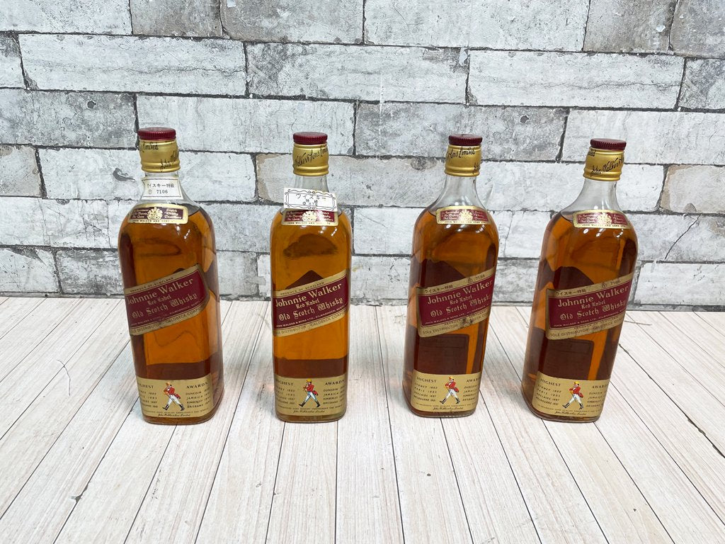 ジョニーウォーカー Johnnie Walker エクストラスペシャル 黒&赤 ウイスキー 8本セット まとめ 金キャップ 760ml 43度 箱付き 未開封 ●