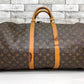 ルイヴィトン LOUIS VUITTON キーポル55 Keepall モノグラム ボストンバッグ VI0913 ブラウン 鍵欠品　made in France ●