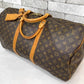 ルイヴィトン LOUIS VUITTON キーポル55 Keepall モノグラム ボストンバッグ VI0913 ブラウン 鍵欠品　made in France ●