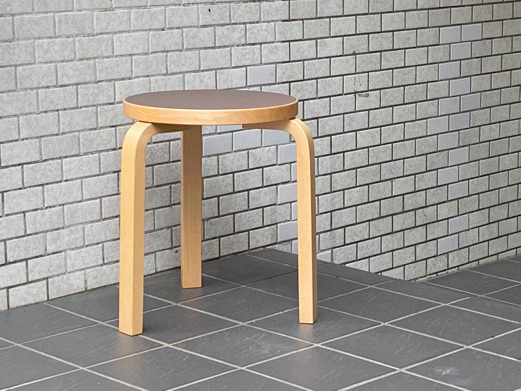 アルテック artek スツール60 Stool60 3本脚 80周年記念モデル モーヴ バーチ材 アルヴァ・アアルト フィンランド 北欧家具 ■