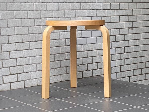 アルテック artek スツール60 Stool60 3本脚 80周年記念モデル モーヴ バーチ材 アルヴァ・アアルト フィンランド 北欧家具 ■