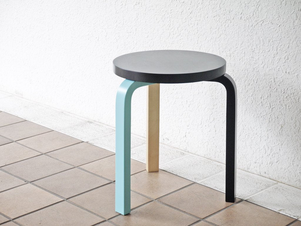 アルテック artek スツール60 Stool60 マイク・メレー 3本脚 80周年記念モデル バーチ材 アルヴァ・アアルト フィンランド 北欧家具 希少品 ◇