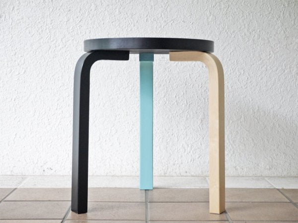 アルテック artek スツール60 Stool60 マイク・メレー 3本脚 80周年記念モデル バーチ材 アルヴァ・アアルト フィンランド 北欧家具 希少品 ◇