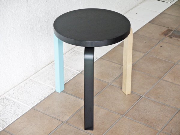 アルテック artek スツール60 Stool60 マイク・メレー 3本脚 80周年記念モデル バーチ材 アルヴァ・アアルト フィンランド 北欧家具 希少品 ◇