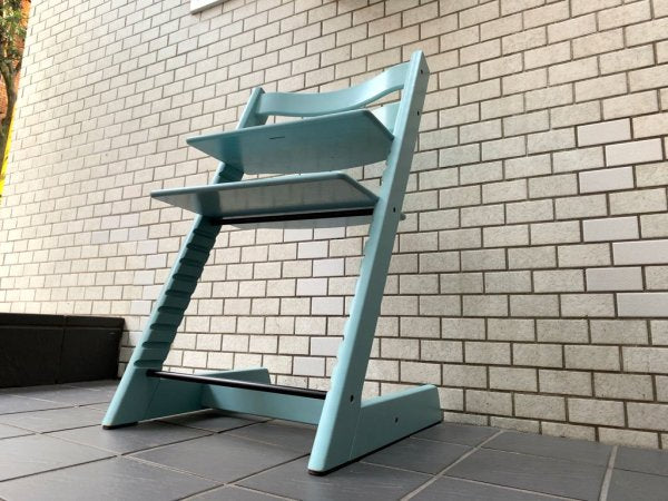 ストッケ STOKKE トリップトラップ TRIPP TRAPP ベビーチェア キッズチェア ブルー 高さ調整可 ノルウェー 北欧家具 ■