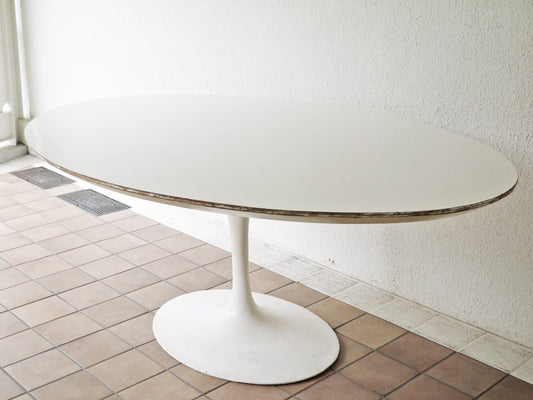 ノル Knoll チューリップテーブル オーバル ビンテージ エーロ・サーリネン Eero Saarinen ノール スペースエイジ ミッドセンチュリー 希少品 ◇