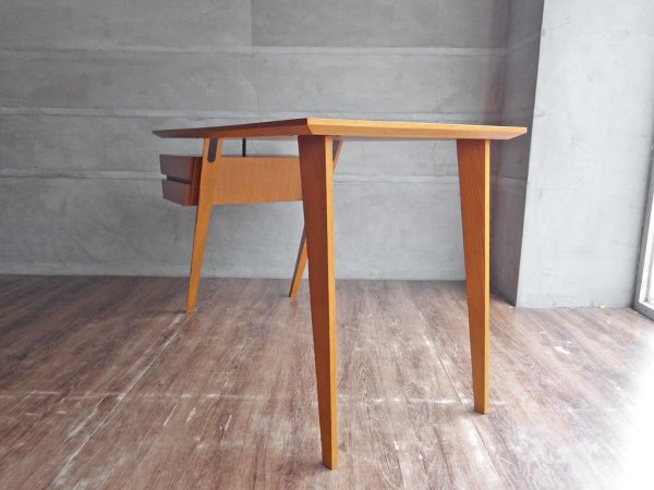 ミッドセンチュリーデザイン オーク材 デスク 片袖  W125cm♪
