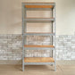 リオン LYON アングルシェルフ SLOTTED ANGLE SHELF 5段 オープンシェルフ H175cm 店舗什器 インダストリアル 工業系 P.F.S取扱 定価￥46,200- ●