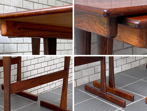 北欧ビンテージ Scandinavian Vintage ローズウッド ネストテーブル Nesting Tables サイドテーブル センターテーブル ■