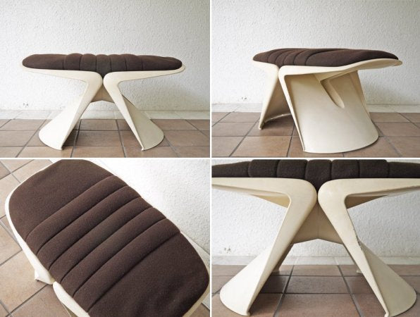 カド CADO メテオ ラウンジチェア Meteor Lounge Chair オットマン付 1960's ビンテージ スティーン・オステルゴー スペースエイジ 希少品 ◇